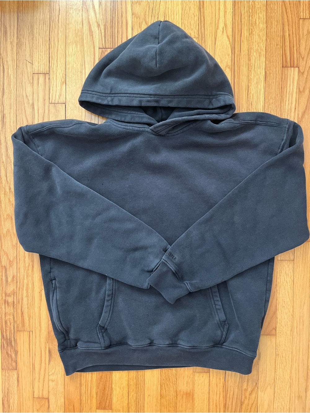 Hollister Black Pullover Hoodie with Kangaroo Pocket